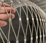 Customized Silver Stainless Steel Rope Mesh Recyclable Maintenance Free for