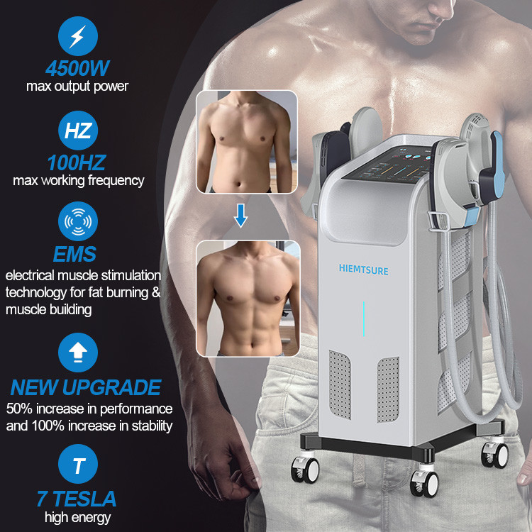 Non Invasive Body Shaping Slimming Machine 50Hz 60Hz EMS Fat Burning Machine