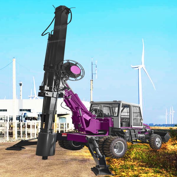 Wheel Mounted Rotary Drilling Rig Slope Stabilization Projects Engineering Drilling Machine