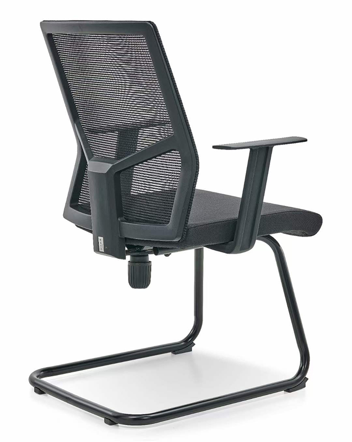 Adjustable Height Ergonomic Office Chair with Breathable Mesh and Rotating Wheels