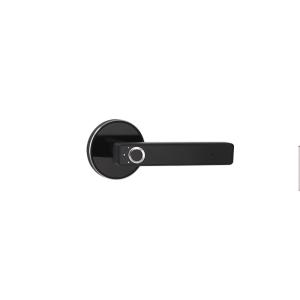 Quality Semiconductor Fingerprint Biological Discern Black Door Handle Lock for sale