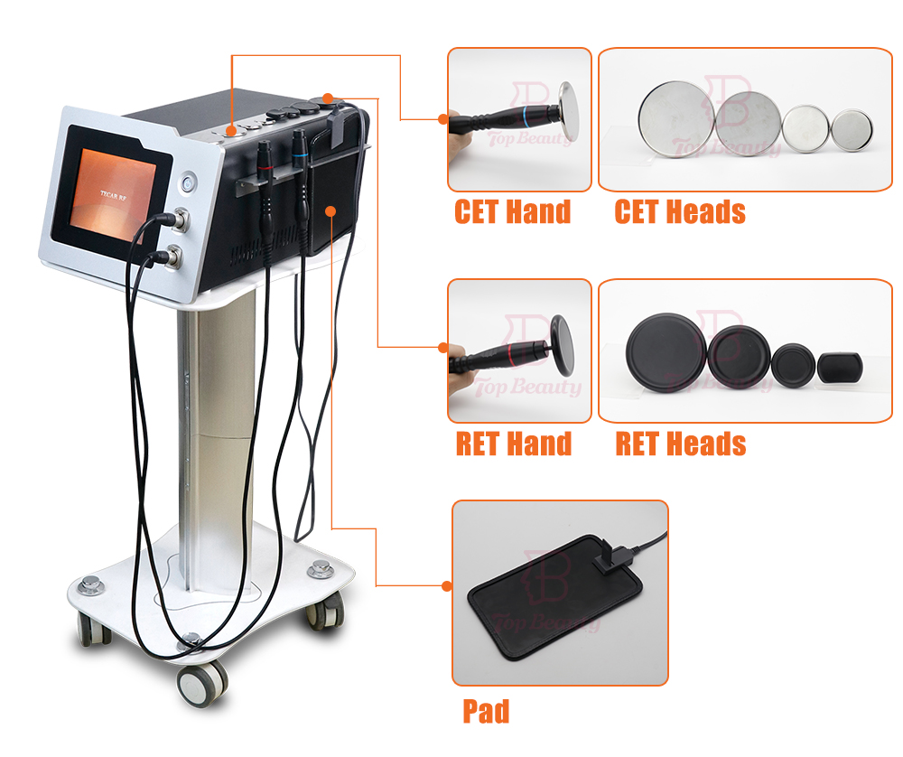 Tecar 3.0 Touch Screen RET CET FR Physio Therapy Machine For Commercial