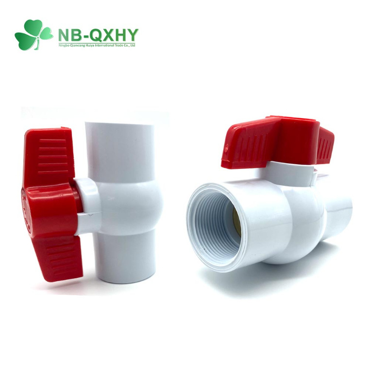Vietnam Type OEM Irrigation ANSI Grey Color PVC Plastic UPVC EPDM O-Ring Socket Ball Valve in Southeast Asia