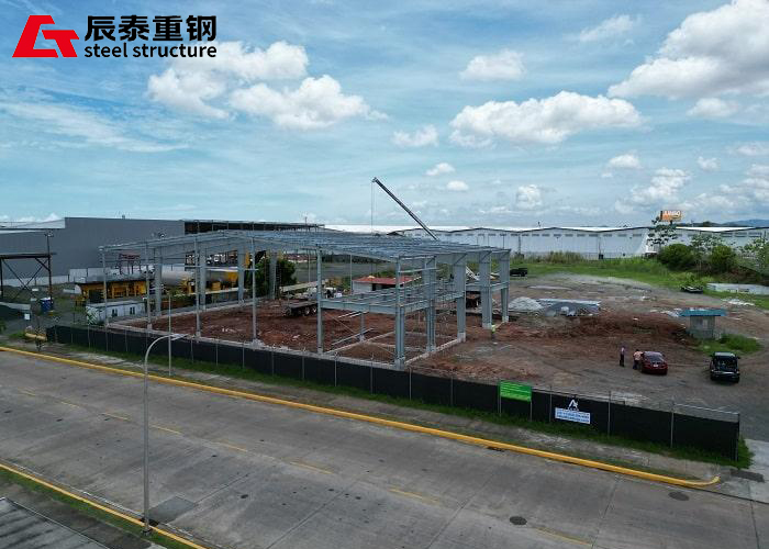 Custom Steel Prefabricated Building Structure Lightweight Metal Frame Building Construction