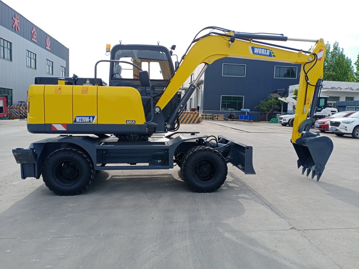 0.2-0.6cbm Bucket Wheel Crawler Loader 10-12rpm Grapple Clamp Orchards Municipal