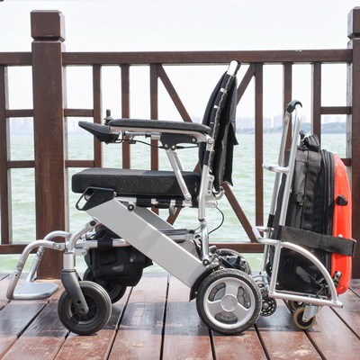 Lithium Ion Battery Lightweight Motorized Wheelchair For Handicapped