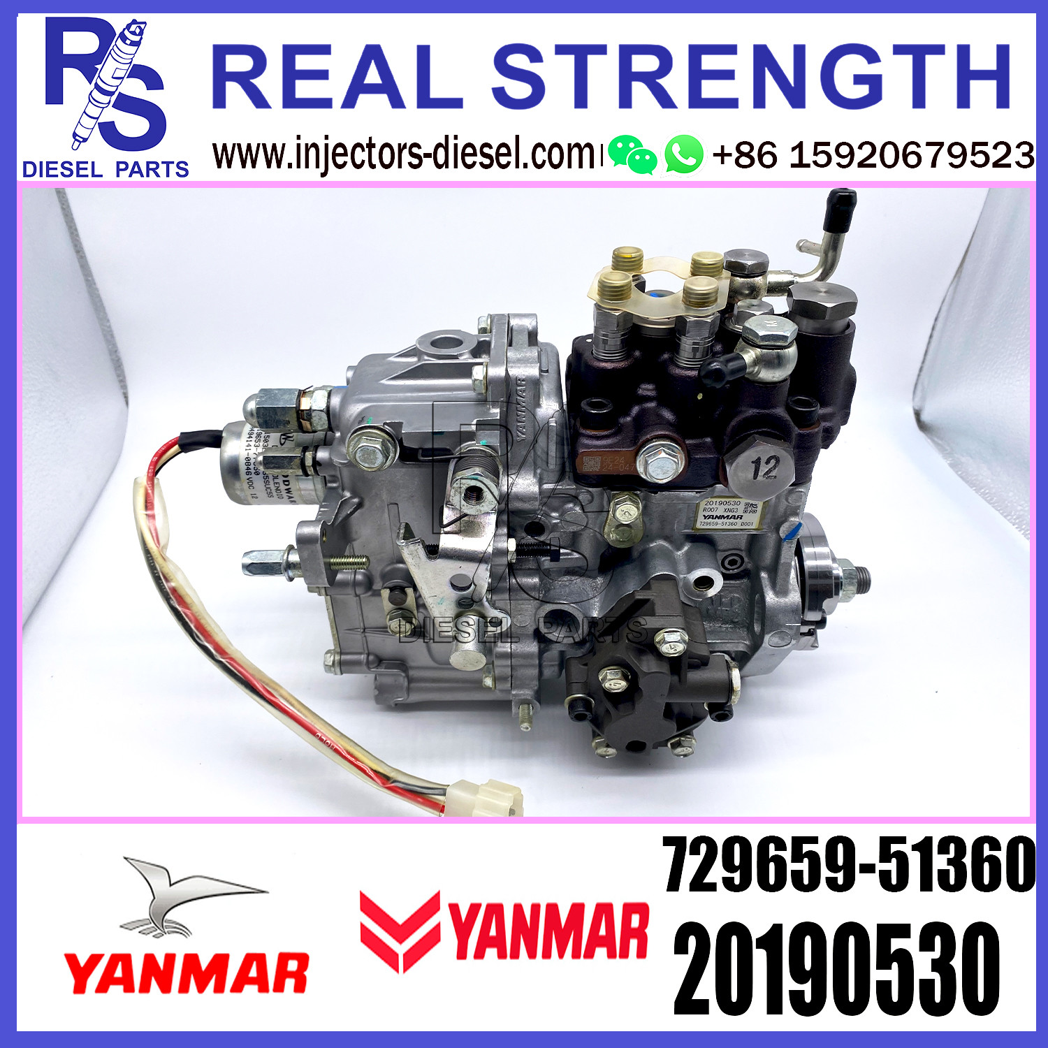Yanmar PUMP 729659-51360 20190530 Diesel Fuel Injector Pump assembly 729659-51360 20190530 For DIESEL Engine