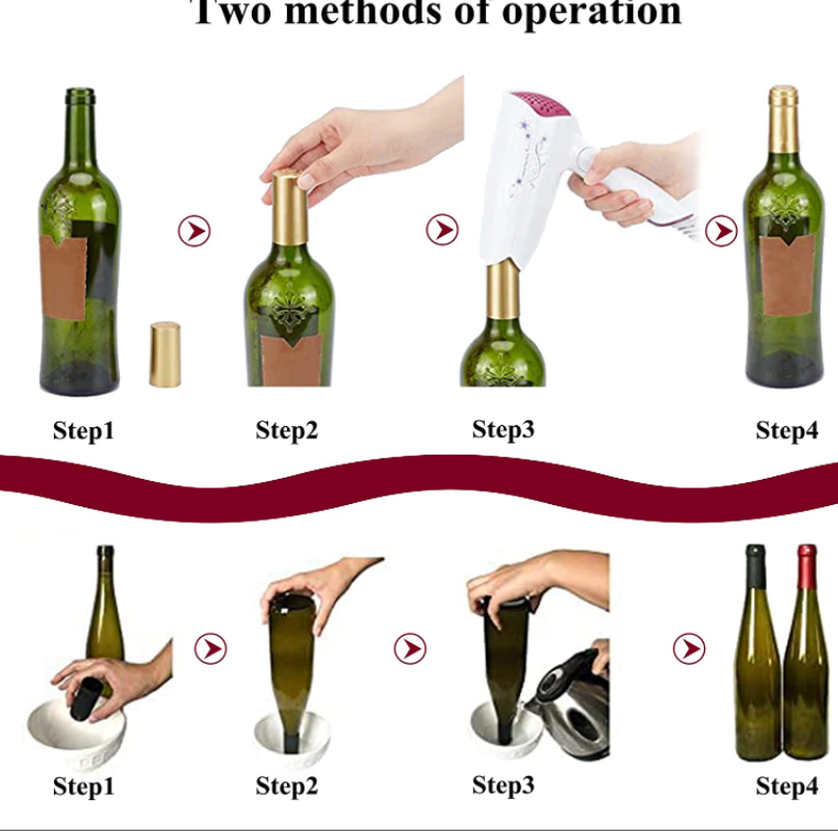 Customized Wine Glass Bottle Shrink Capsule Non Spill OEM ODM