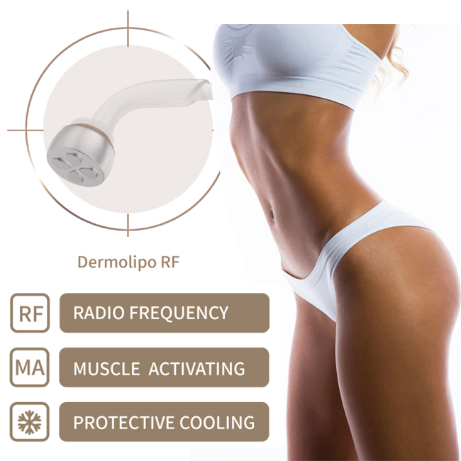 2 In 1 Multipolar RF Shock Wave Fat Blasting Machine Fat Burning Slimming Device