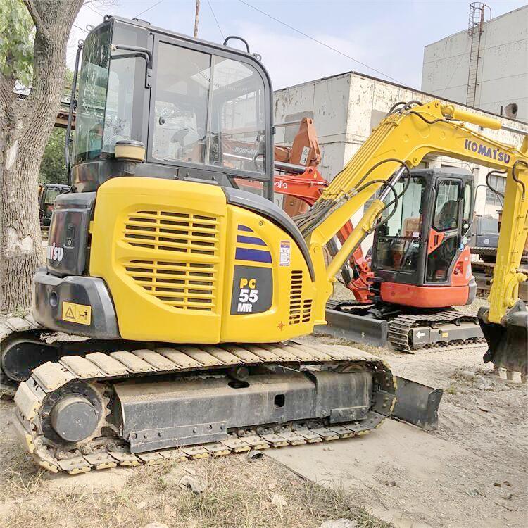 Original Japan Komatsu Used 55MR Small Excavator PC55MR-2 Compact Mini Excavator