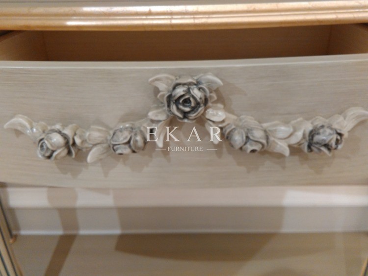 Art deco console table mirrored console table antique apricot console table FH-108