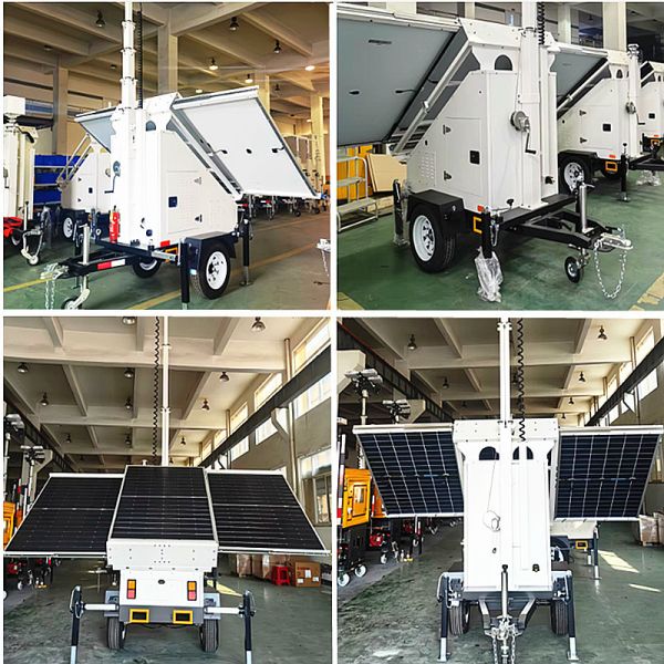Affordable Solar Light Tower Working Temp -20℃~50℃ Integrated LED Lighting Event Venues Outdoor Light Tower