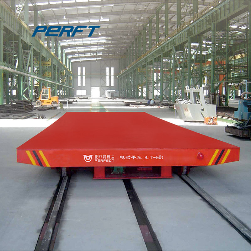 Motorized Electric Rail Powered 20m/Min Material Moving Carts