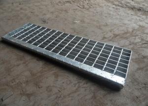 Quality Hot Dip Galvanised Stair Treads , T1 / T2 / T3 / T4 Bar Grating Stair Treads for sale