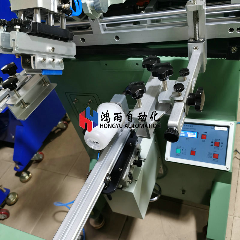 1200pcs/Hr Plastic Cup Bottle Screen Printing Machine 50W Microcomputer Control