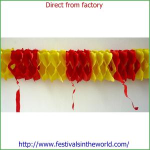 Quality honeycomb paper garland festival decorative party for sale