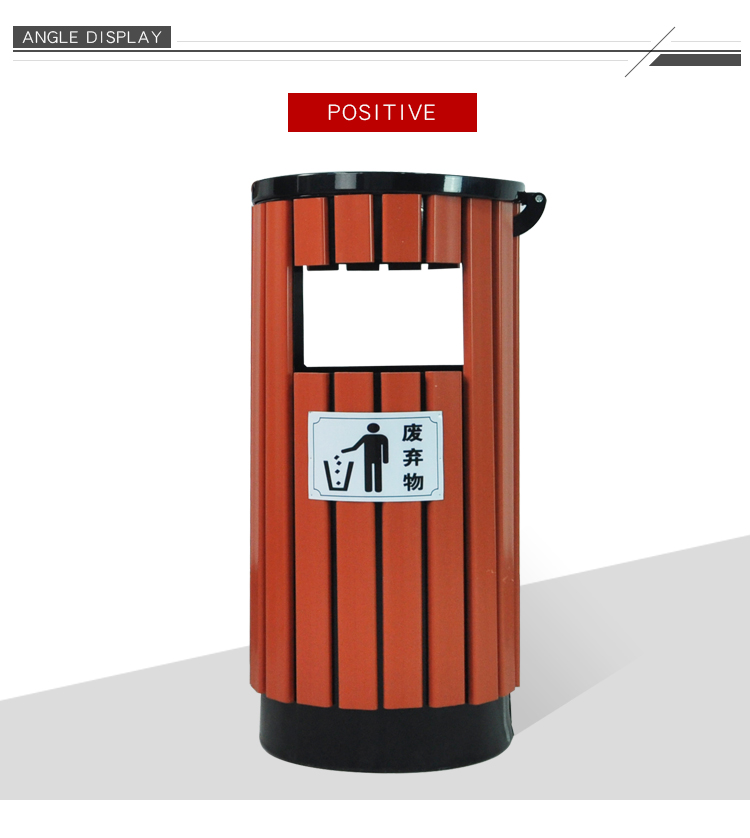 30L Kitchen Recycling Storage Bins , Brown Outdoor Recycling Bin Storage