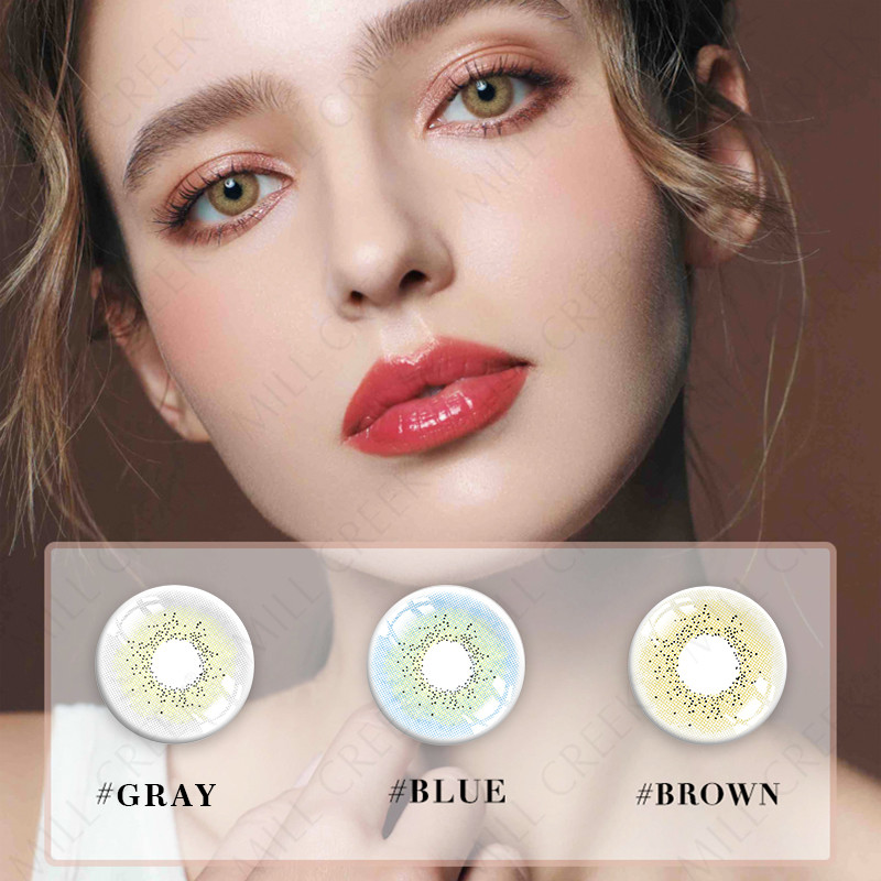 Realistic Natural Colored Kiwi Green Contact Lens Non Prescription 14.2