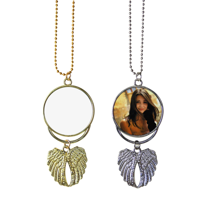 Blank Sublimation Angel Wings Car Ornament For Car Decorations