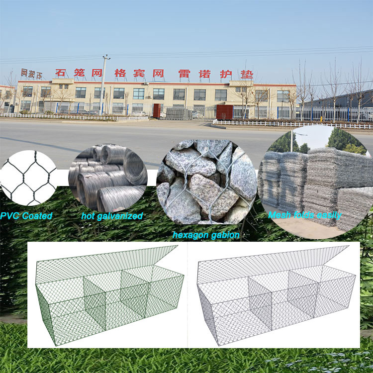 Hexagonal Gabion Basket Mesh With Free Sample Woven Wire For Dam Protection Tianjin Port