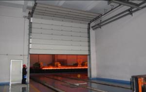 Quality Color Coated Steel Overhead Sectional Door  1.0 W/M2K Heat Insulation for sale
