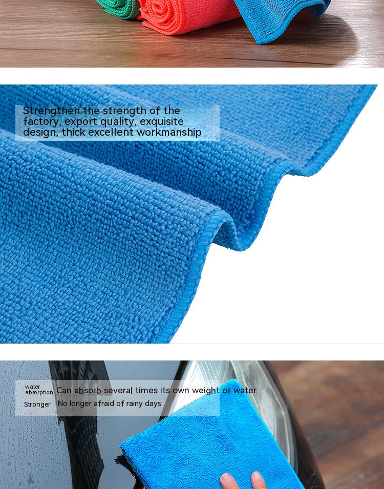 Sustainable Cleaning Solutions 40x40 Colorful Car Detailing Microfiber Cleaning Cloth