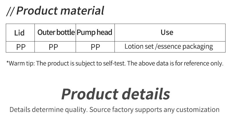 PP Mini Cosmetic Bottles Customized Empty Airless Pump Bottle For Skincare