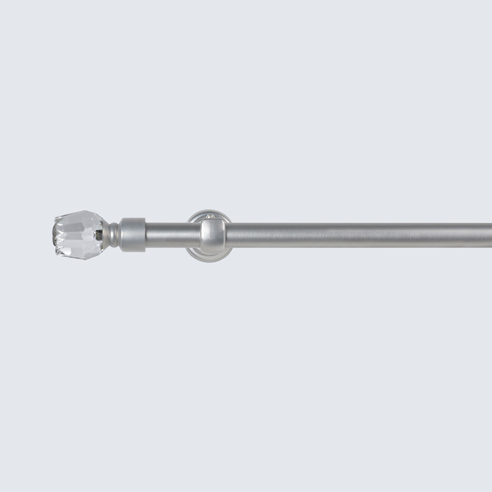 Home Window Decoration Curtain Rod Finials Crystal Curtain Rod Pole