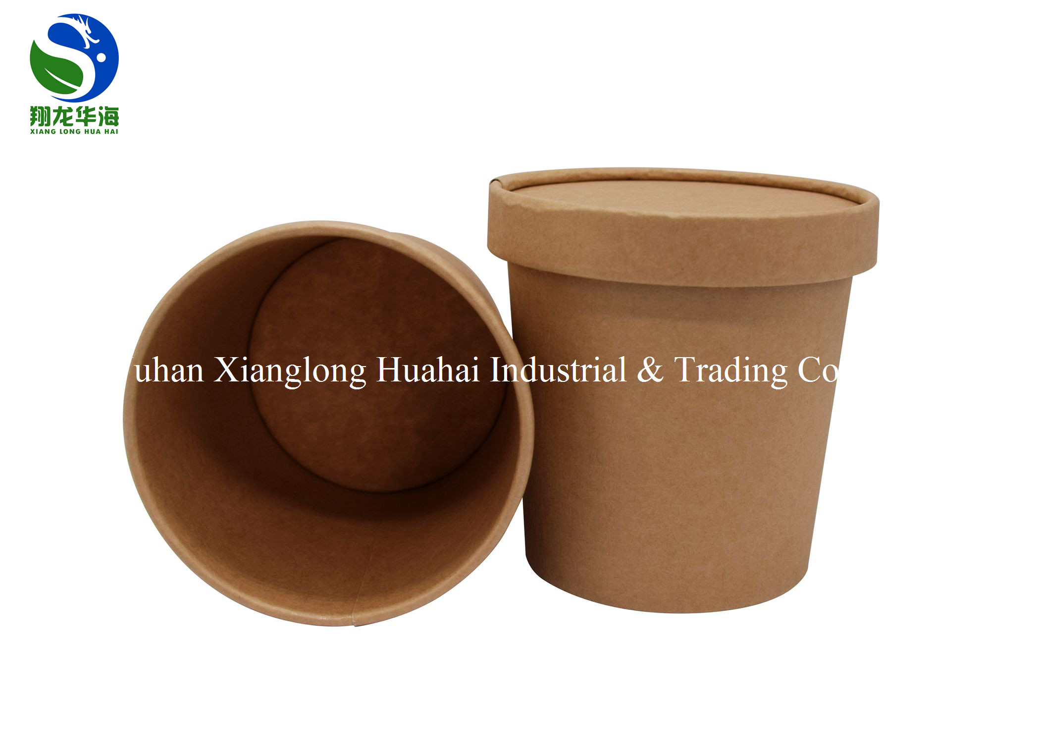 550ML Heat Insulated Poly Small Paper Bowls Environmentally With Tight Lids