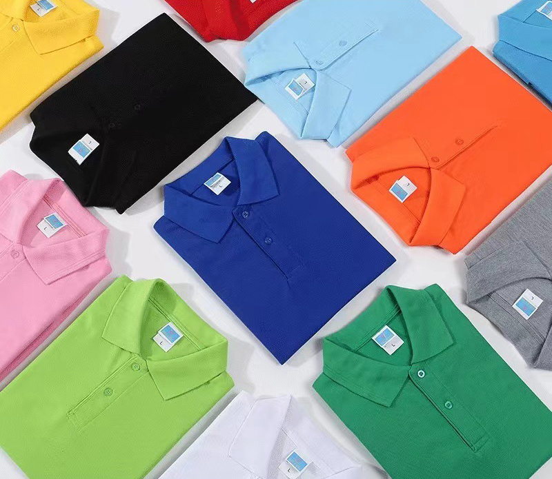 Printing Embroidered Cotton Polo T Shirts Business Office Stretch Workwear
