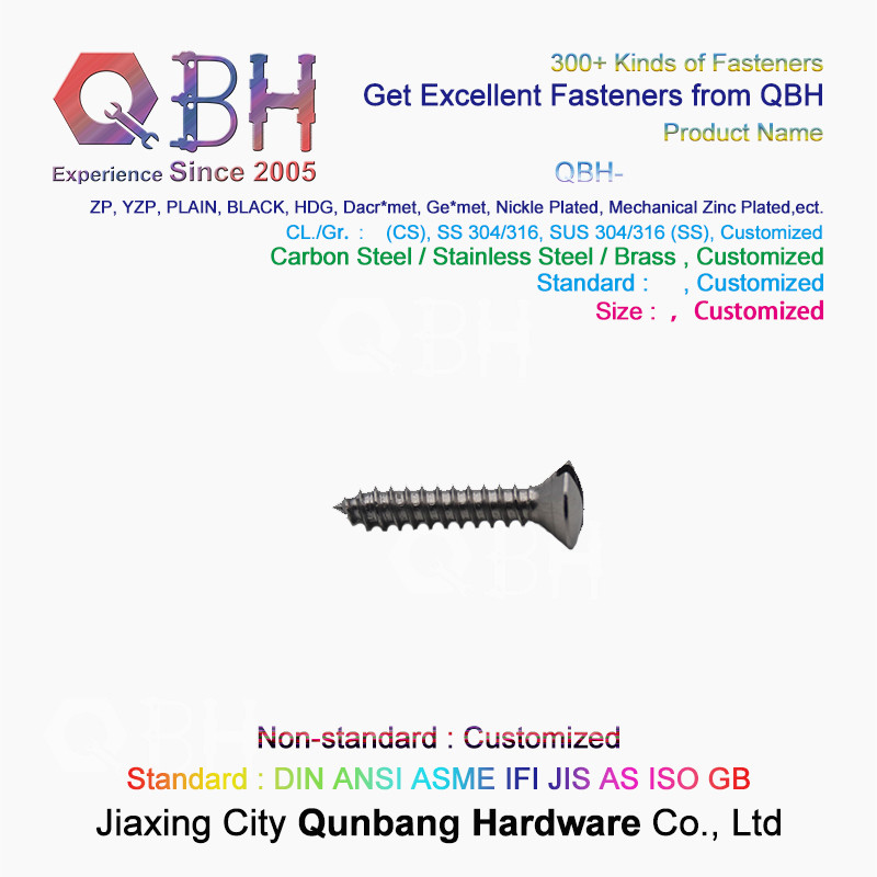 Self Tapping Cross Countersunk Head Screws M3-M5 304 Stainless Steel