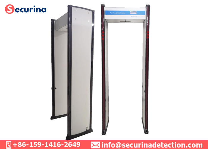 6 Detecting Zones Metal Detector Walk Through Gate For Shops / Hotels / Factories
