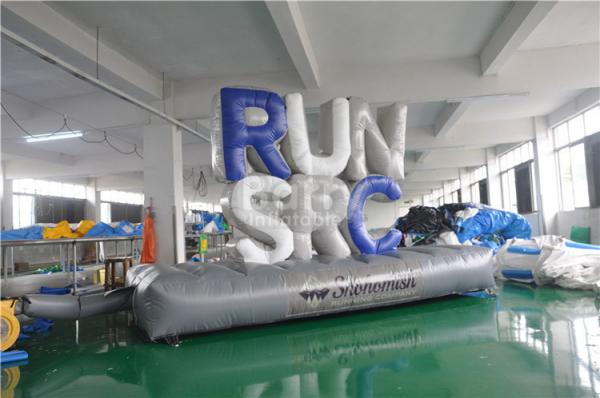 Buy Customized Advertising Giant Inflatable Letters With Bottom Mat 5x1.5m at wholesale prices