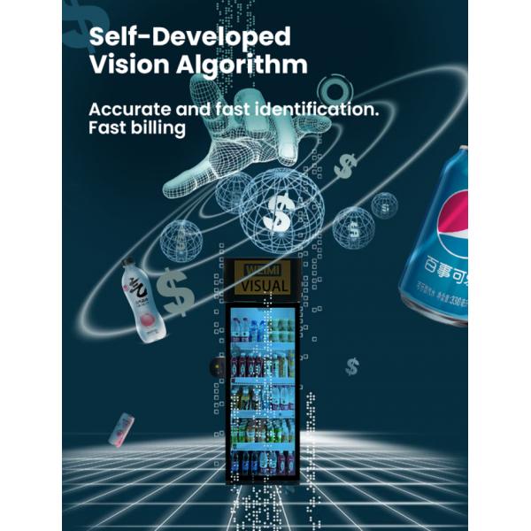 Micron AI Vending Fridge Smart AI Techonology Solution for 24/7 Retail 10000+ AI Vending Machine in Operation