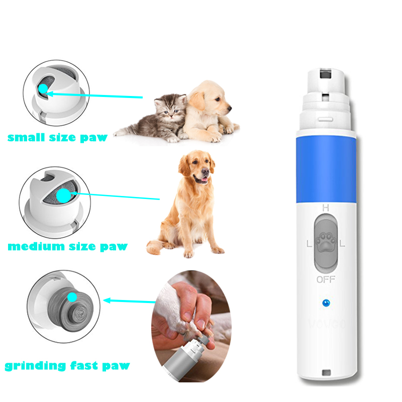 Quiet Automatic Cat Nail Clipper USB Charging Paw Trimmer For Small Animals