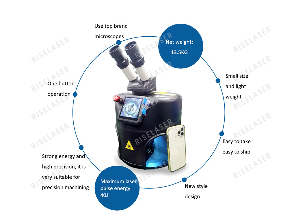 Magic Box 40W 40J Jewelry Laser Welding Machine Glasswear Detal Lab Use