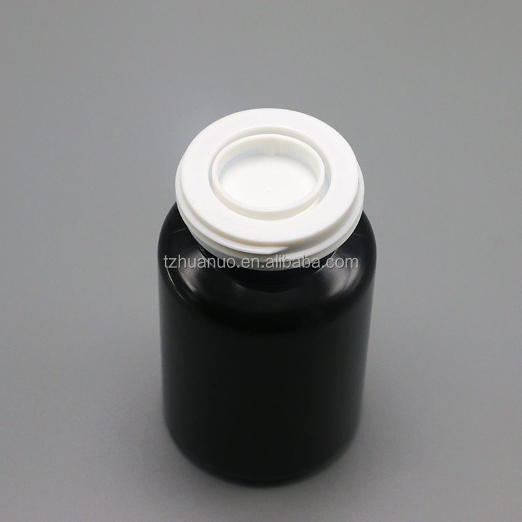 90mL PET Round Shape Plastic Bottle for Medicine Solid Tablet Capsule Storage Solution