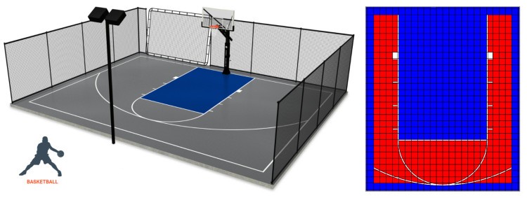 Anti - Slip Pp Interlock Sport Floor Outdoor Running Track Surface Material