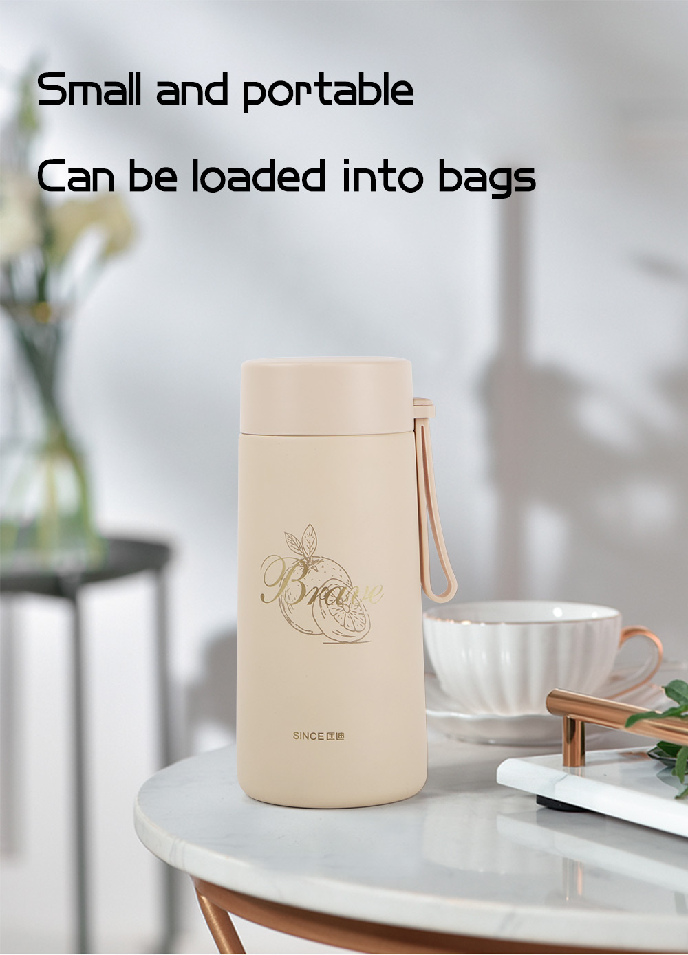 Cute Style 260ml Stainless Steel Vacuum Flask Thermos Water Bottle Insulated Leisure Cup