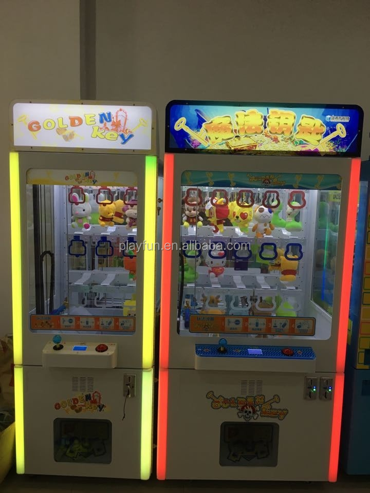 Key Master Game Machine with Bill Banknote and Coin Acceptor Shoe Phone Gift Out Prize Present Vending Machine