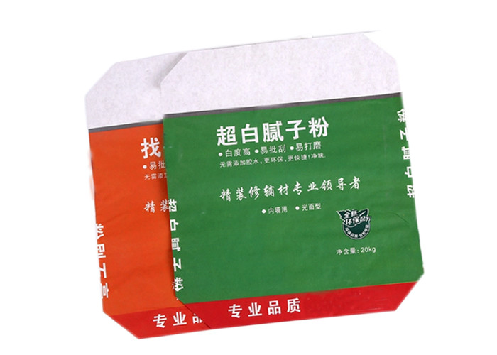 25kg 3 Layer White Kraft Paper Valve Bags Packaging Sacks