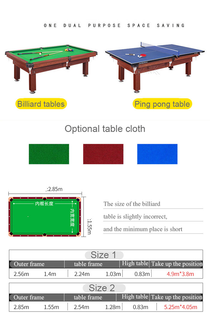 Begonia Amusement Game Machines Professional Russian Oak Wood Top Rail Snooker Board Table 9FT