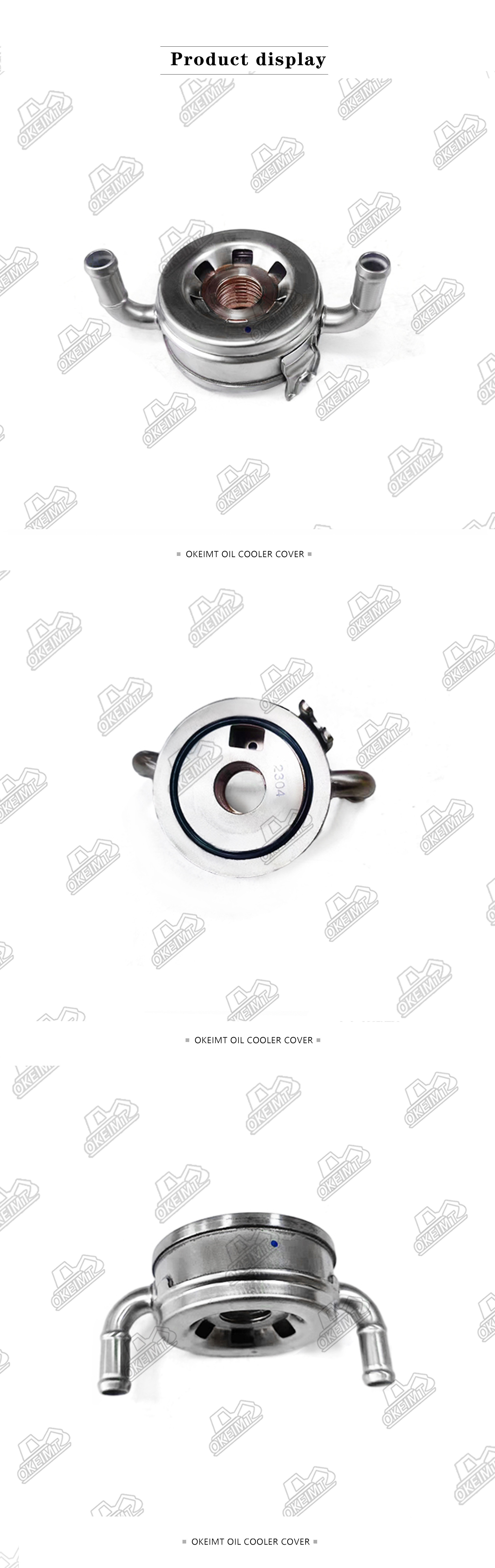 Easy Installation Silver Engine Parts V2607 V3307 4TNV98 124100-5710 Oil Cooler
