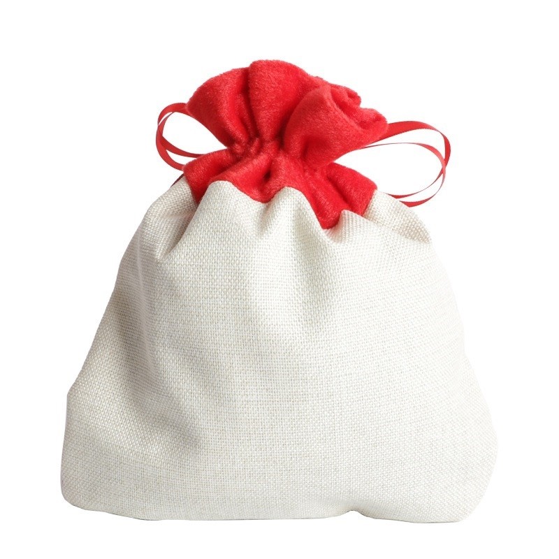 Customizable Sublimation Christmas Bags Santa Claus Gift Bag For Children