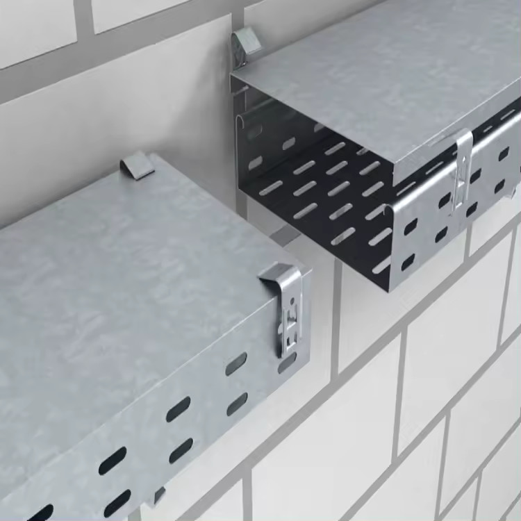 Long Trough Cable Tray With 50mm Height Optimize Cable Management Process