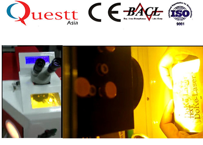 Mini Laser Welding Machine For Jewelry , 120W Customized Silver Soldering Equipment