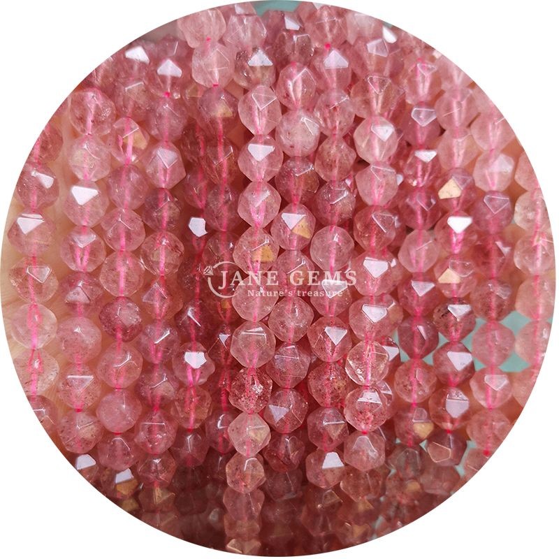 Genuine Faceted Gemstone Loose Beads High Durability for Jewelry Making
