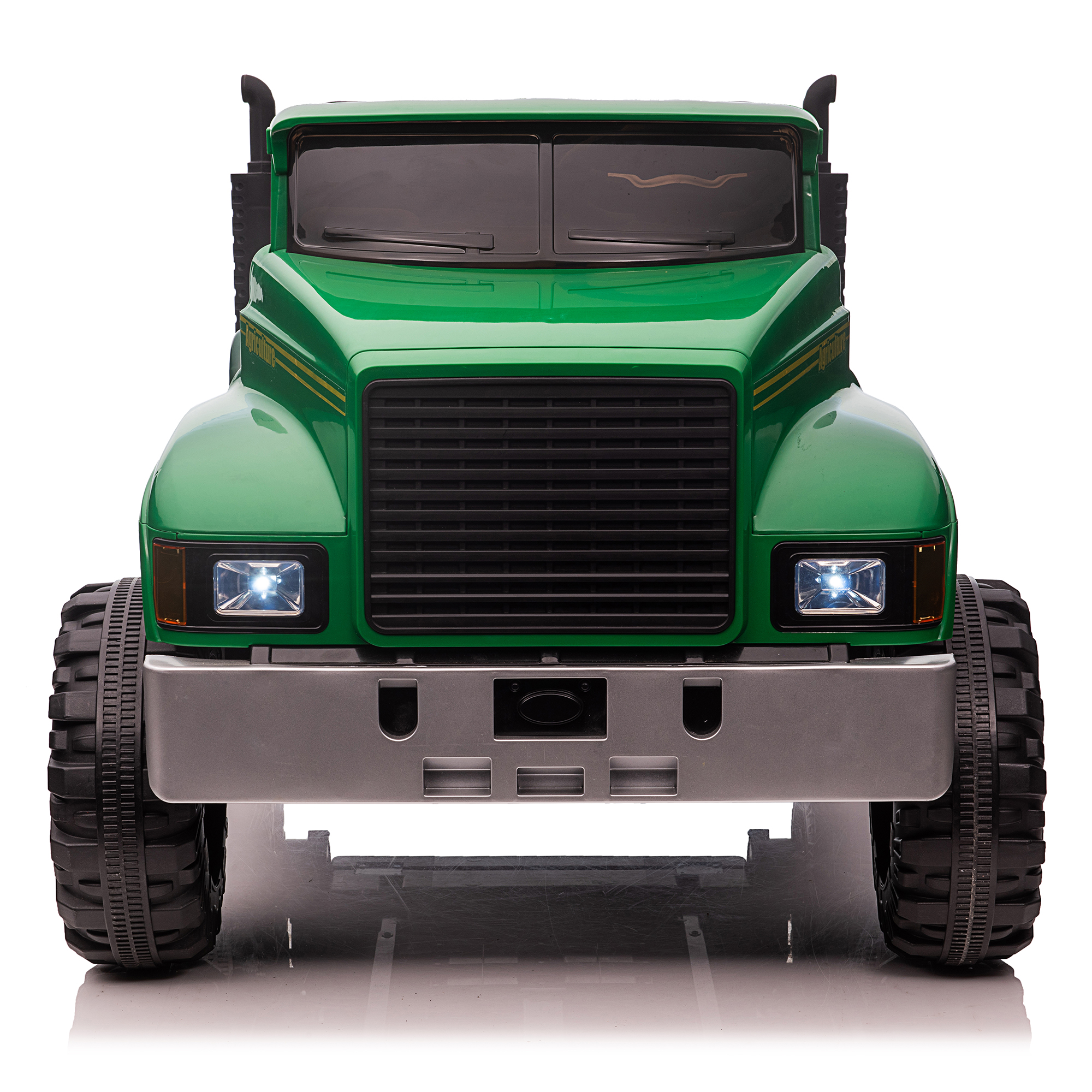 Child 12V Electric Ride On Car Tractor with Rear Bucket Age Range 2 to 4 Years GREEN BLACK