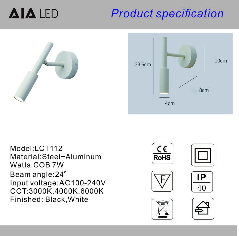 Study Reading Wall Light Bedside Wall Lamp Luminous Body Lamp Item Lighting Style Modern