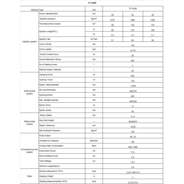 VERTICAL 55 Ton Double Color Rotary Table Vertical Injection Molding Machine